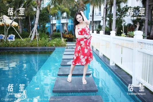 MyGirl美媛馆-徐子琦 MyGirl美媛馆 - 徐子琦的睡衣作品:轻轻一瞥,心情变得云朵一样